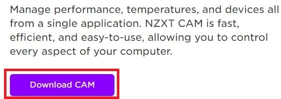 CPU 온도 측정 NZXT cam